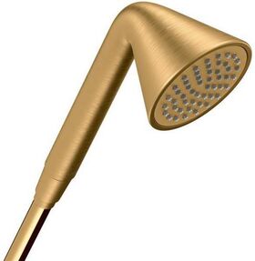 Handbrause 1jet AXOR DN 15, designed by Front brushed brass