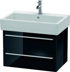 Duravit Waschtischunterbau X-LARGE 443x650x448mm schwarz hochglanz