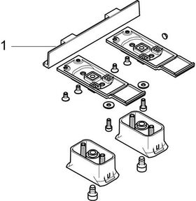 Adapterset AXOR UNIVERSAL stainless steel optic