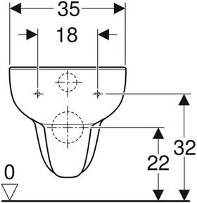 Geberit Wand-Tiefspül-WC SMYLE Square Rimfree weiß