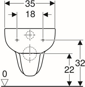 Geberit Wand-Tiefspül-WC SMYLE mit Spülrand weiß