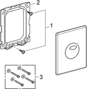 Grohe Abdeckplatte SKATE 156x197mm chr