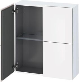 Duravit Halbhochschrank L-CUBE 700x243x800mm weiß hochglanz