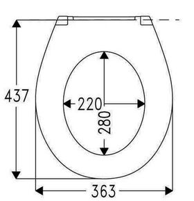 Hamberger WC-Sitz Lago mit Edelstahl-FastFixmutter B0302Y weiß - VPE: 7