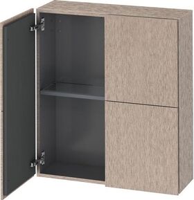 Duravit Halbhochschrank L-CUBE 700x243x800mm eiche kaschmir