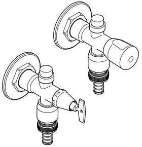 Grohe Außenwandventil EUROTEC 1/2Zoll chr m Sicherungseinrichtung Typ HD