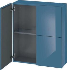 Duravit Halbhochschrank L-CUBE 700x243x800mm stone blue hochglanz