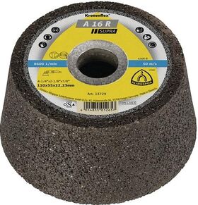 Schleiftopf C16 R 110/55mm Stein/Beton (Guss bedingt) 16 Bohr.22,23mm KLINGSPOR