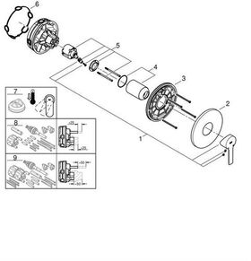 Grohe Einhand-Brausebatterie LINEARE chr