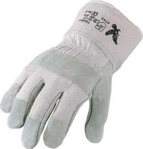 Handschuhe Falke-C Gr.11 naturfarben Rindspaltleder EN 388 PSA II ASATEX - VPE: 12