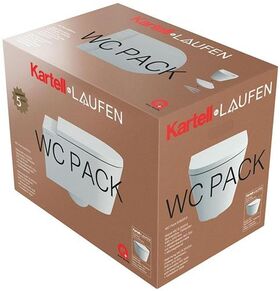 Laufen Wand-WC Pack KARTELL spülrandl tief verd. Befestigung weiß