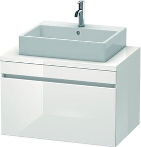 Duravit Konsolenunterschrank DURASTYLE 512x800x548mm betongrau matt/weiß matt