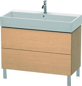 Duravit Waschtischunterbau L-CUBE 582x984x459mm eiche gebürstet