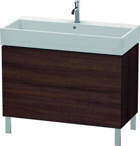 Duravit Waschtischunterbau L-CUBE 582x984x459mm kastanie dunkel