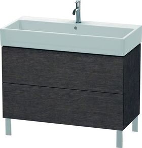 Duravit Waschtischunterbau L-CUBE 582x984x459mm eiche dunkel gebürstet