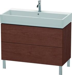 Duravit Waschtischunterbau L-CUBE 582x984x459mm amerikanisch nussbaum