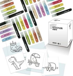 Sticker Art XXL Party Coloring Set