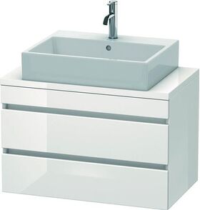 Duravit Konsolenunterschrank DURASTYLE 512x800x478mm betongrau matt/weiß matt