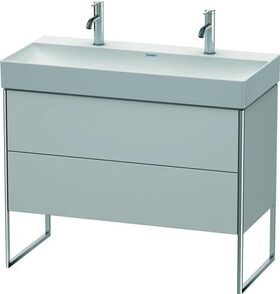 Duravit Waschtischunterbau XSQUARE 731x984x460mm nordic weiß seidenmatt