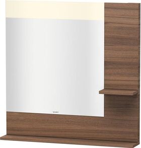 Duravit Spiegel VERO 142x800x800mm Beleuchtung nussbaum natur