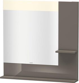 Duravit Spiegel VERO 142x800x800mm Be flannel grey hochglanz