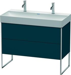 Duravit Waschtischunterbau XSQUARE 731x984x460mm nachtblau seidenmatt