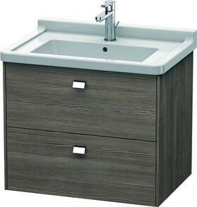 Duravit Waschtischunterbau BRIOSO Griffe chrom 563x670x469mm pine terra