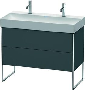 Duravit Waschtischunterbau XSQUARE 731x984x460mm graphit matt