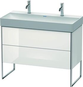 Duravit Waschtischunterbau XSQUARE 731x984x460mm weiß hochglanz