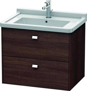 Duravit Waschtischunterbau BRIOSO Griffe chr 563x670x469mm kastanie dunkel