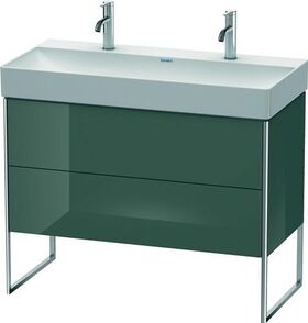 Duravit Waschtischunterbau XSQUARE 731x984x460mm dolomiti grey hochglanz