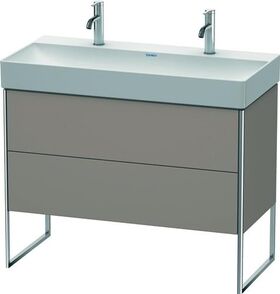 Duravit Waschtischunterbau XSQUARE 731x984x460mm basalt matt