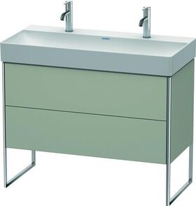 Duravit Waschtischunterbau XSQUARE 731x984x460mm taupe seidenmatt