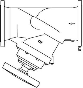 OV Strangregulierventil Hydrocontrol MFC PN 16 Messblende Flansch Grauguss DN 25