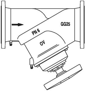 OV Strangregulierventil Hydrocontrol VFC PN 6 Flansch GG25 2 Messventile DN 200