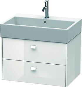 Duravit Waschtischunterbau BRIOSO Griffe Frontfarbe 442x684x459mm we hgl