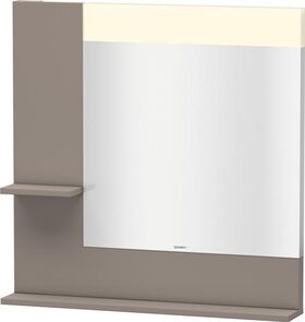 Duravit Spiegel VERO 142x800x800mm, Beleuchtung basalt matt