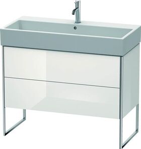 Duravit Waschtischunterbau XSQUARE 731x984x460mm weiß hochglanz