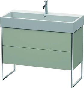 Duravit Waschtischunterbau XSQUARE 731x984x460mm taupe seidenmatt