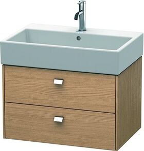 Duravit Waschtischunterbau BRIOSO Griffe chr 442x684x459mm europ. eiche