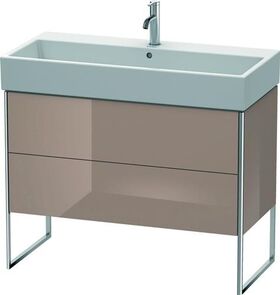 Duravit Waschtischunterbau XSQUARE 731x984x460mm cappuccino hochglanz