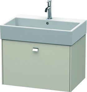 Duravit Waschtischunterbau BRIOSO Griff chrom 442x684x459mm taupe matt