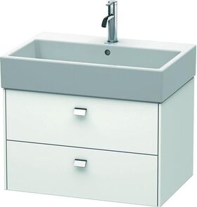 Duravit Waschtischunterbau BRIOSO Griffe chrom 442x684x459mm weiß matt