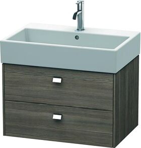 Duravit Waschtischunterbau BRIOSO Griffe chrom 442x684x459mm pine terra