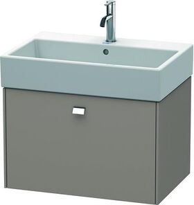 Duravit Waschtischunterbau BRIOSO Griff chrom 442x684x459mm basalt matt