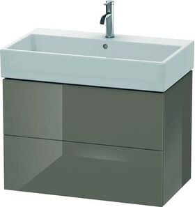 Duravit Waschtischunterbau L-CUBE 544x784x459mm flannel grey hochglanz