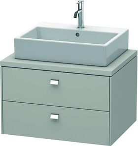 Duravit Konsolenunterschrank BRIOSO Griffe chr 442x720x550mm betongrau matt