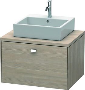 Duravit Konsolenunterschrank BRIOSO Griff chrom 442x720x550mm pine silver