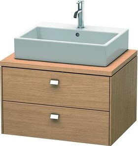 Duravit Konsolenunterschrank BRIOSO Griffe chr 442x720x550mm europ. eiche