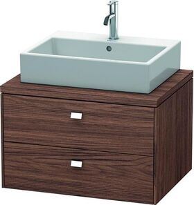 Duravit Konsolenunterschrank BRIOSO Griffe chr 442x720x550mm nussbaum dunkel